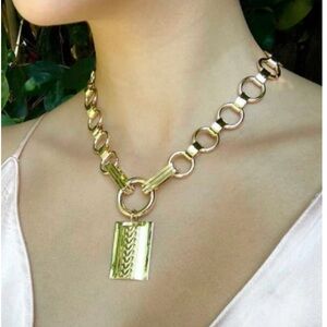 Dannijo Gold Tone Elisa Statement Necklace